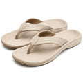 Infradito 40/41 beige con tomaia sintetica e tessile - suola ammortizzata per tempo libero